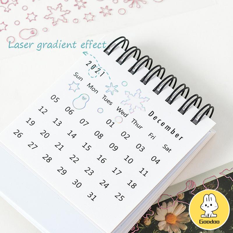 Stiker Pita Mengkilap /SWtiker Dekorasi Buku Harian DIY/Bahan Pvc Anti Air  -Doo
