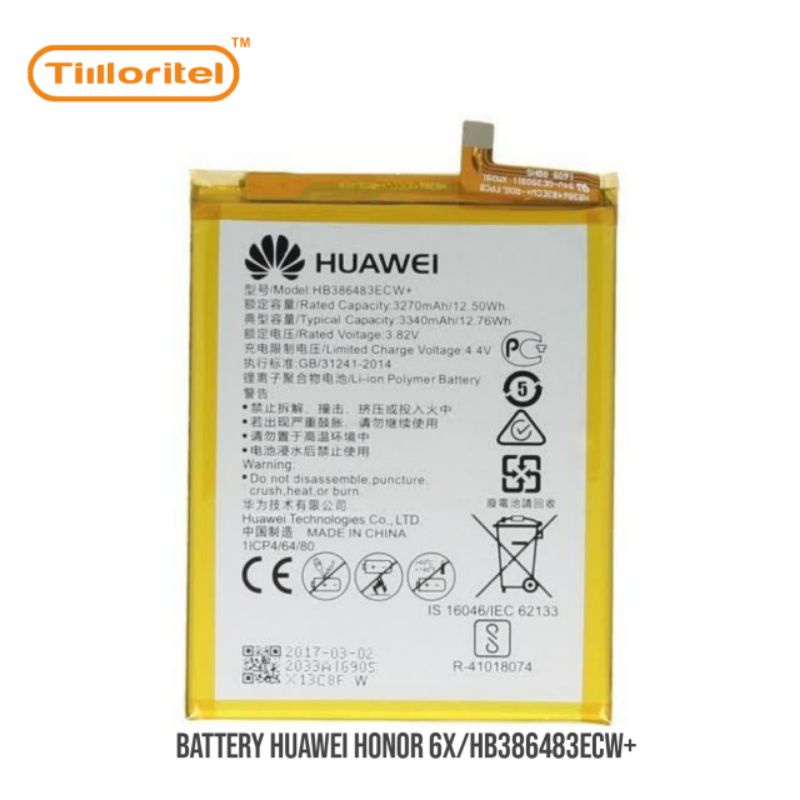 BATTERY HUAWEI HONOR 6X/HB386483ECW+