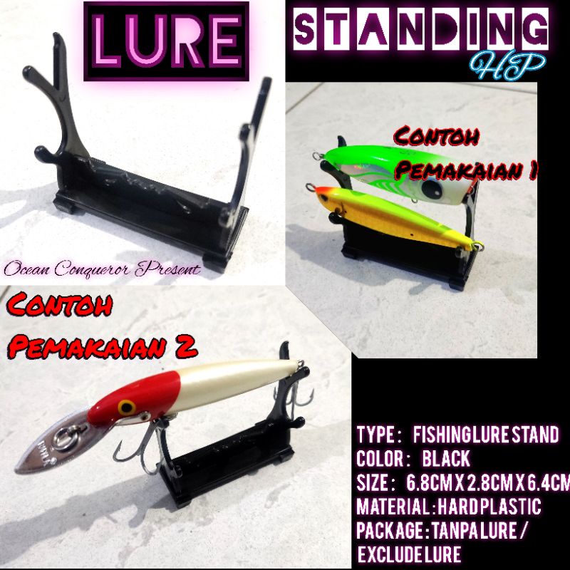 Lure Standing dudukan lure minnow Hard Plastic Bongkar Pasang 1pc