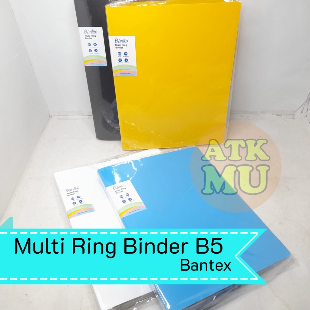 

Bantex Multi Ring Binder B5 Trendy 26 Hole Pastel + Bonus Lengkap