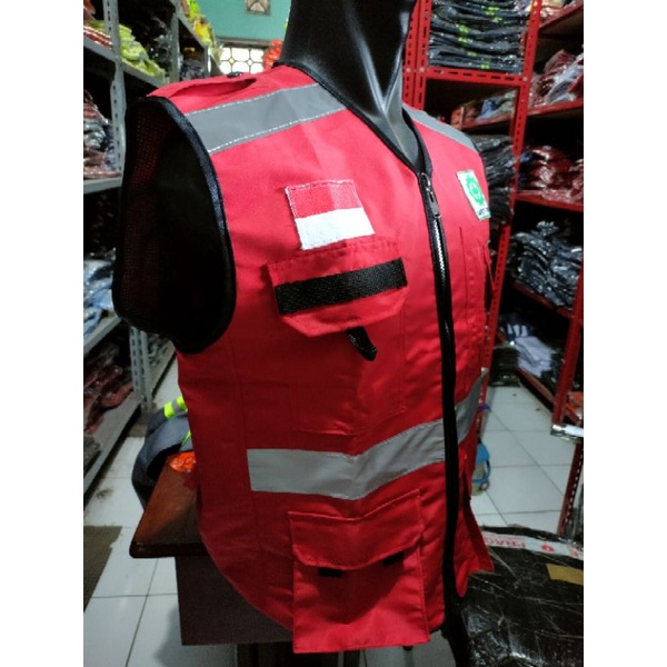 ROMPI SAFETY MERAH BAHAN TASLAN DALAM ADA FURING NYA