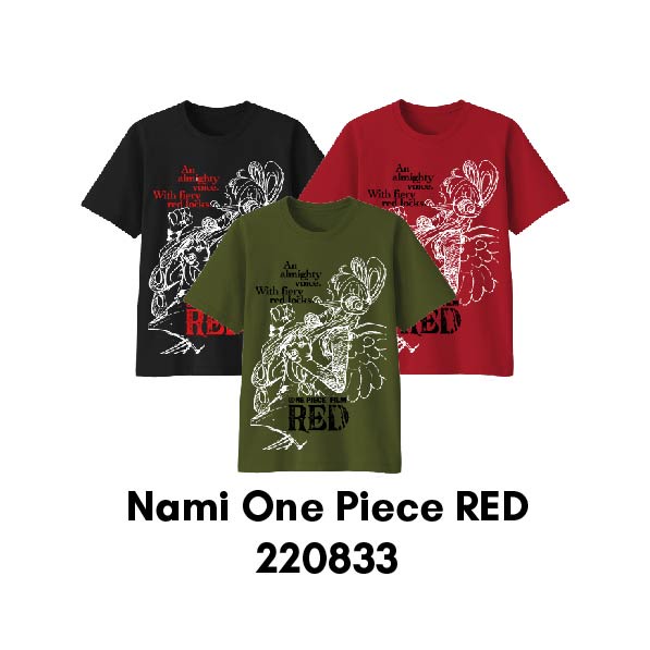 Baju Kaos Luffy Series One Piece Red Ready Bayi sampai Bigsize Bahan Katun Premium