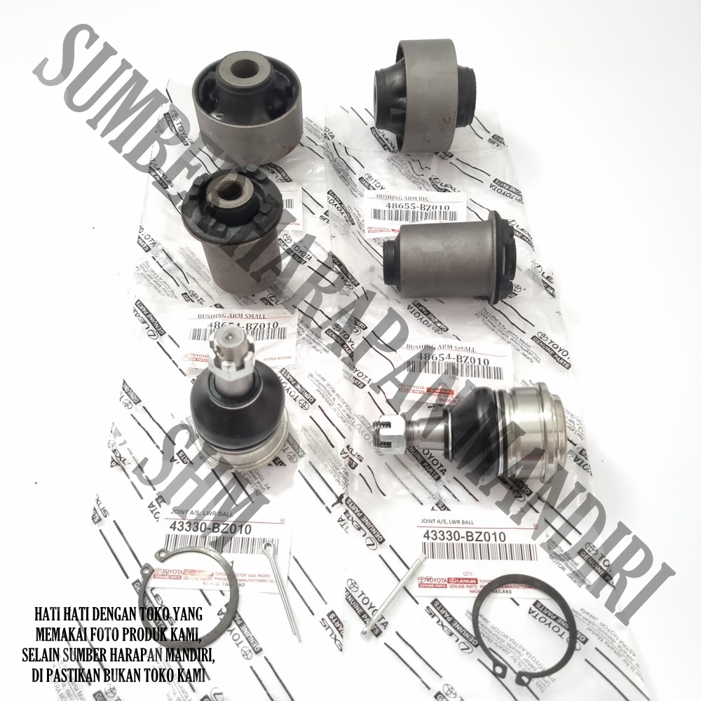 Bushing Lower Arm Besar Kecil + Ball Joint Avanza Old Xenia 2004 2005 2006 2007 2008 2009 2010 2011 