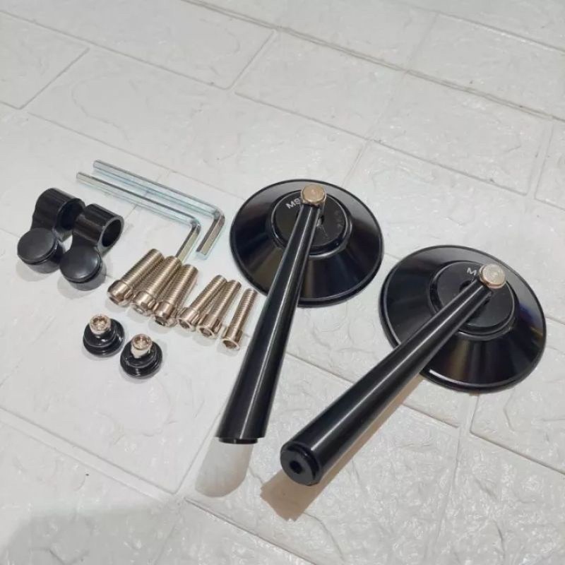 KACA SPION BULAT CLASSIC SEPION SPION BULAT RETRO JAPSTYLE PAK JOKOWI UNIVERSAL SEMUA MOTOR