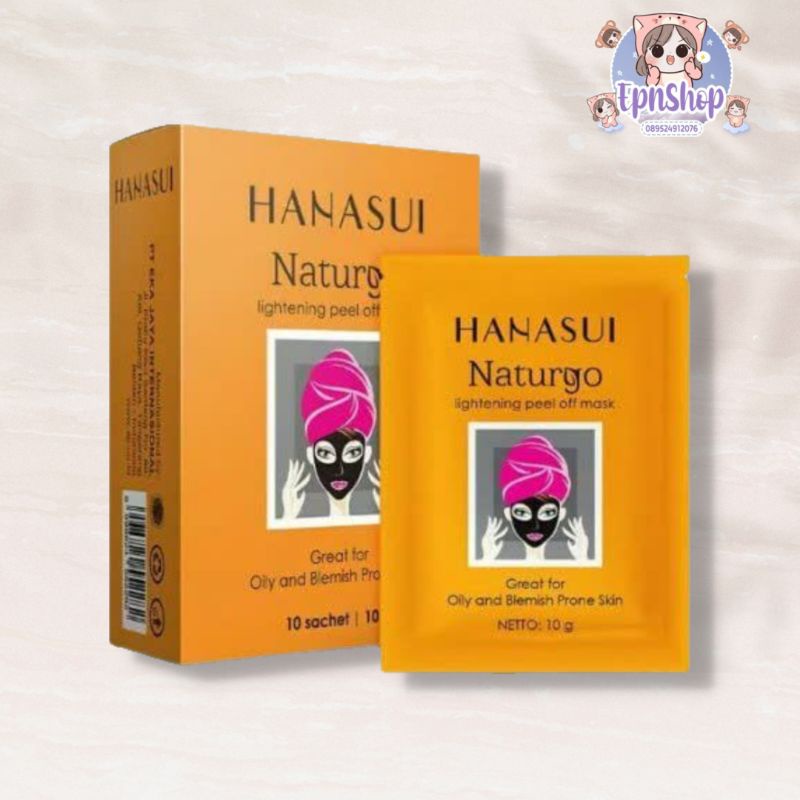 HANASUI NATURGO PEEL OFF MASK BPOM ORIGINAL [ ECER ]