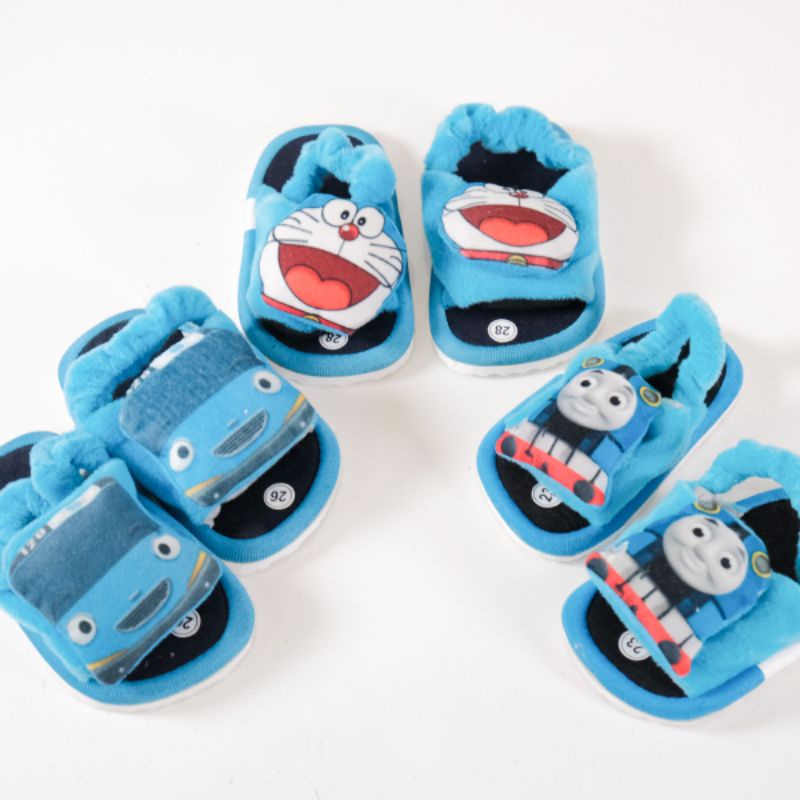 sandal bulu boneka karakter