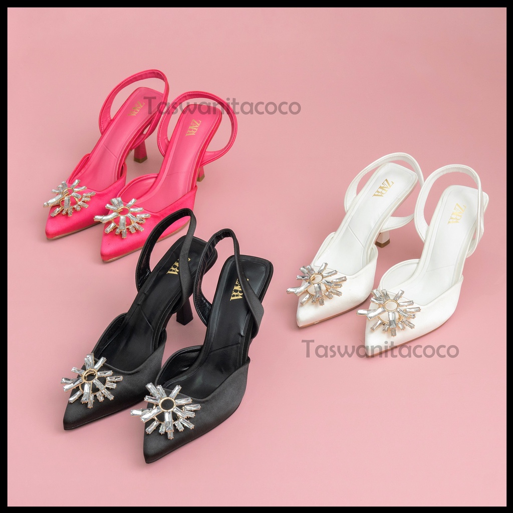 SEPATU ZR 496 / SEPATU HEELS WANITA IMPOR PREMIUM / SANDAL / BY TAS WANITA COCO