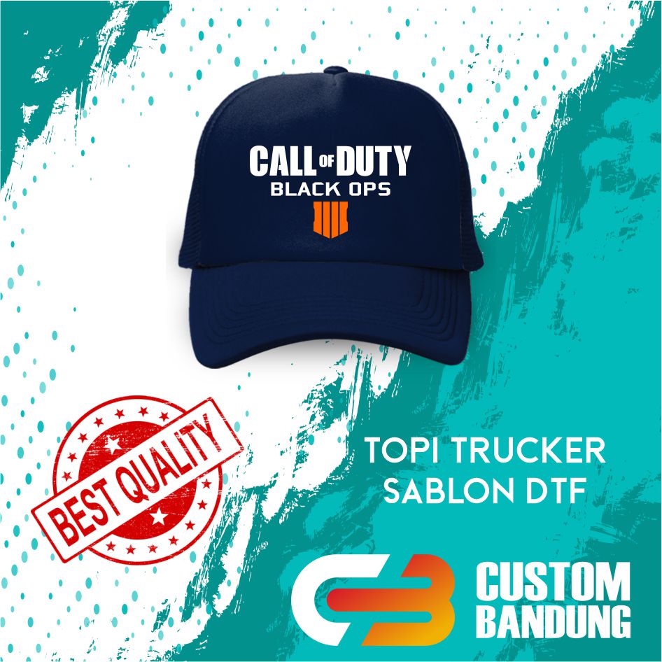 Topi Trucker CLASH OF CLAN  Pria Wanita Topi Jaring Aura Jala Trucker Cap Bisa Tulis Nama Bisa COD Original High Premium Quality