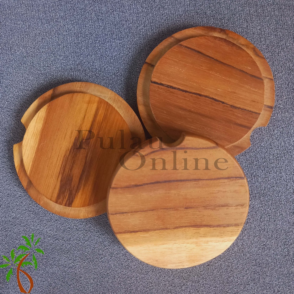 Tutup Gelas Kayu - Wooden Cup Lid Kayu