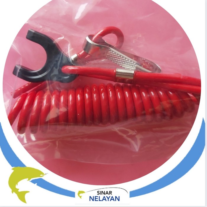 Stop switch lanyard mesin Tohatsu 3.5pk 5pk 9.8pk 25pk 30pk 50pk. Asli