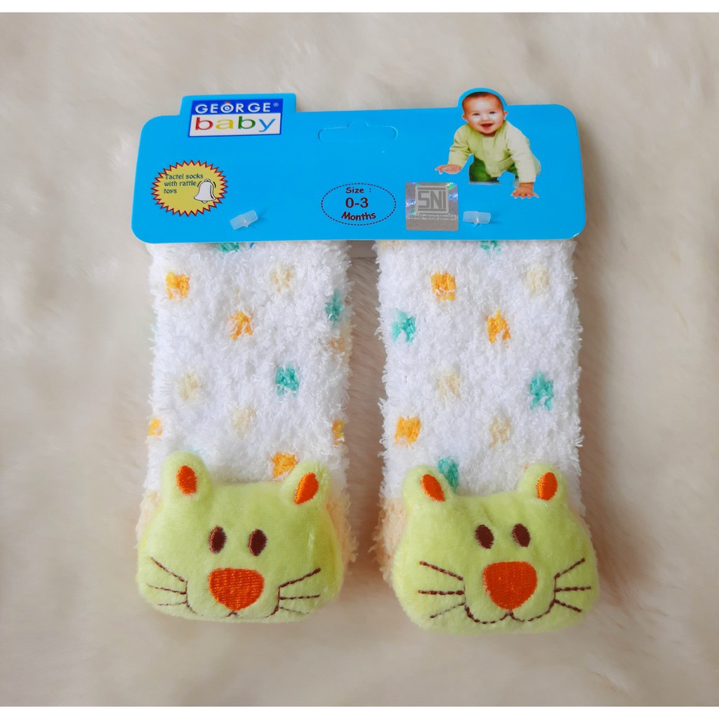 George Baby Kaos Kaki Tactel Toys Kaos Kaki Bulu Boneka Bayi 0-12 Bulan