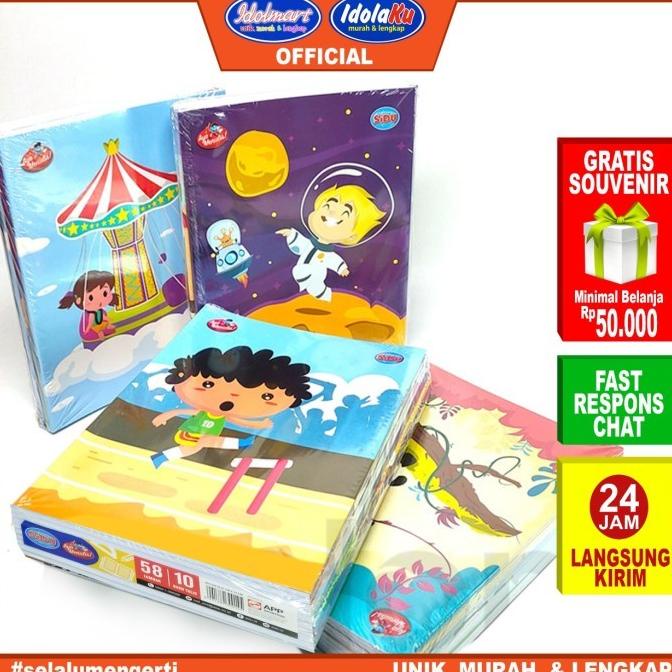 

Office & Stationery | Buku Tulis | Idolmart Buku Tulis Sidu Isi 58 Lembar Sinar Dunia 1 Pack Isi 10 Buku | Best Seller