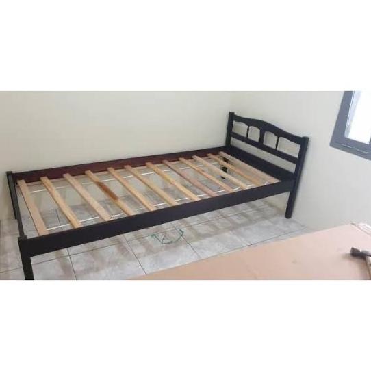 ] Ranjang kayu single 90x200