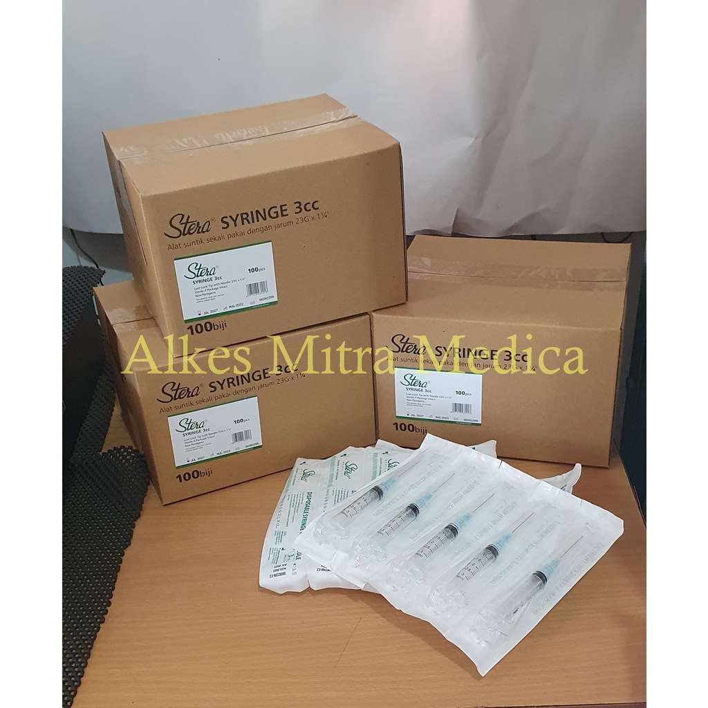 Spuit - Suntikan - Syringe 3cc / 3ml Stera box