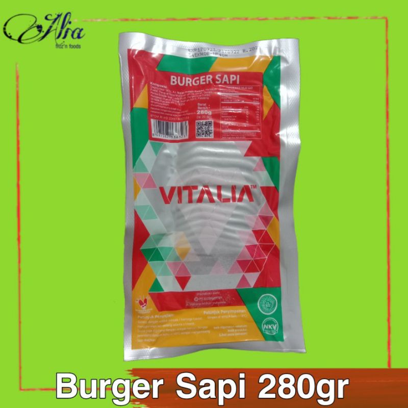 

Beef Burger Vitalia/Bernadi 280gr (20 pc)