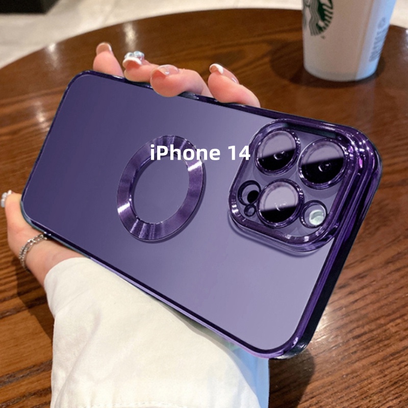 Casing iphone 14 Plus 14 13 12 11 Pro max Desain Hollow Mewah 6D Anti Jatuh