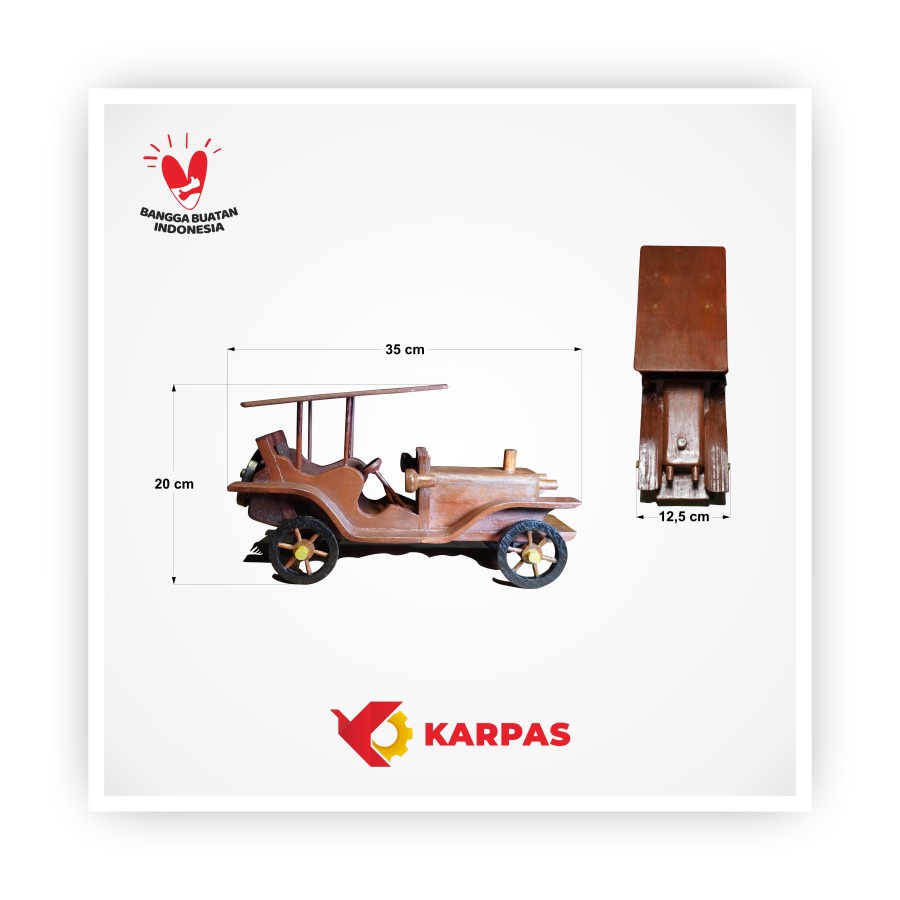 MINIATUR MOBIL KAYU KLASIK