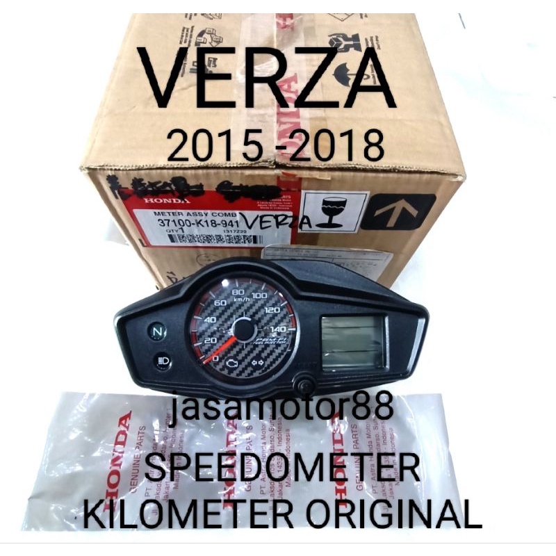 SPEEDOMETER KILOMETER ASSY VERZA 2015-2018 ORIGINAL 37100 K18 941