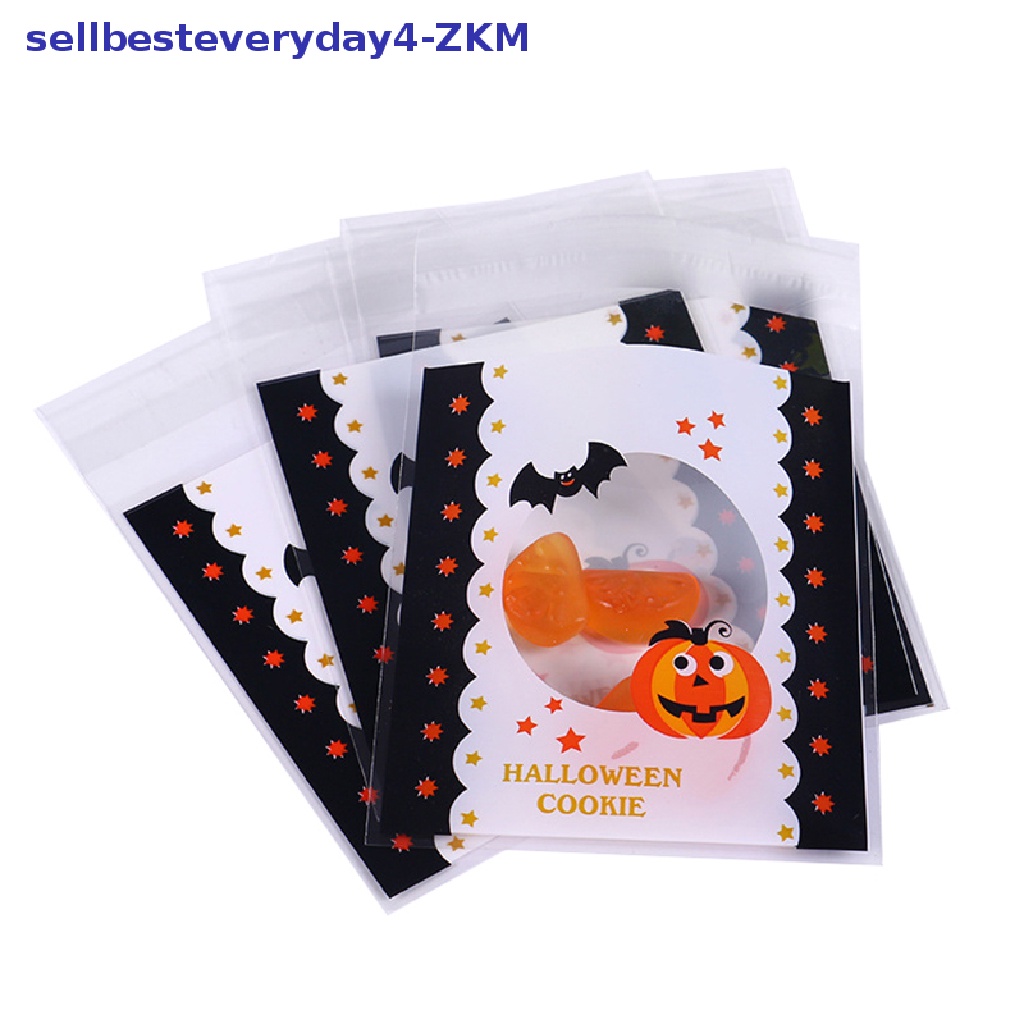 50 Pcs Tas Kemasan Permen Biskuit Untuk Hadiah Pesta Halloween