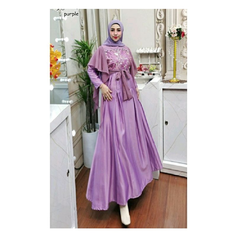 Gamis pesta mewah remaja kekinian