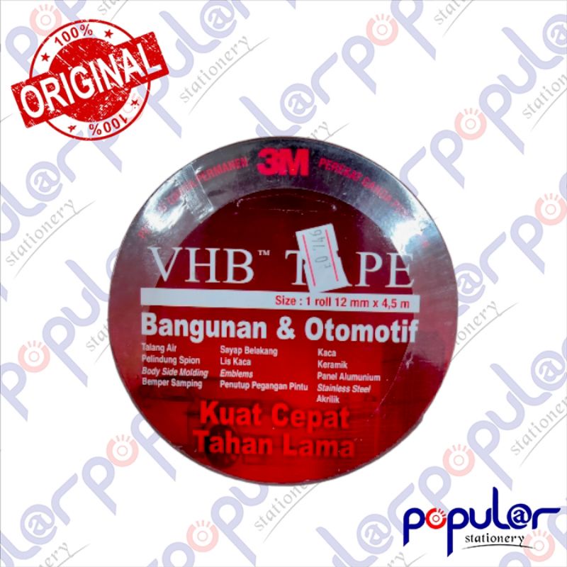 

Isolasi Bolak Balik 3M VHB 12 x 4.5M