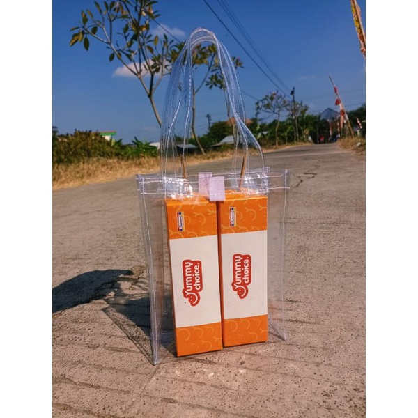 

Tas Tenteng Mika Transparan p.15 l.5 t.20 Stok Banyak