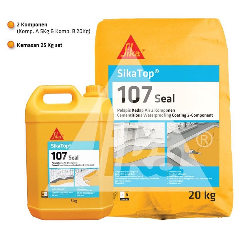 Sika Top107 Seal 20kg Waterproofing 2 Komponen (GOJEK/GRAB)