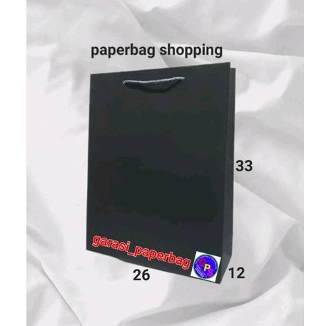 

paperbag Shopping black (26.12.33) isi 10 pc