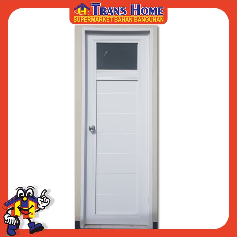 Pintu Kaca UPVC F1 (700X1950)-Bukaan Kanan Tanpa Handle (S PLUS)