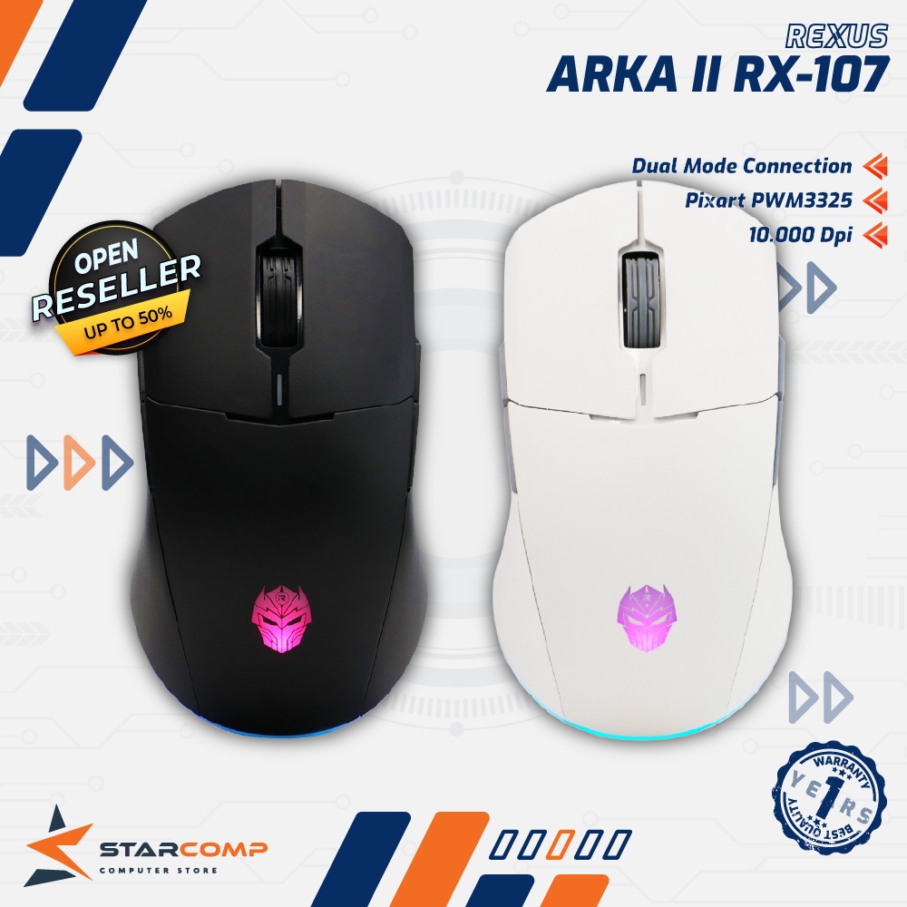 REXUS ARKA II RX-107 Wireless Dual Conection Gaming Mouse ARKA 2 RX107