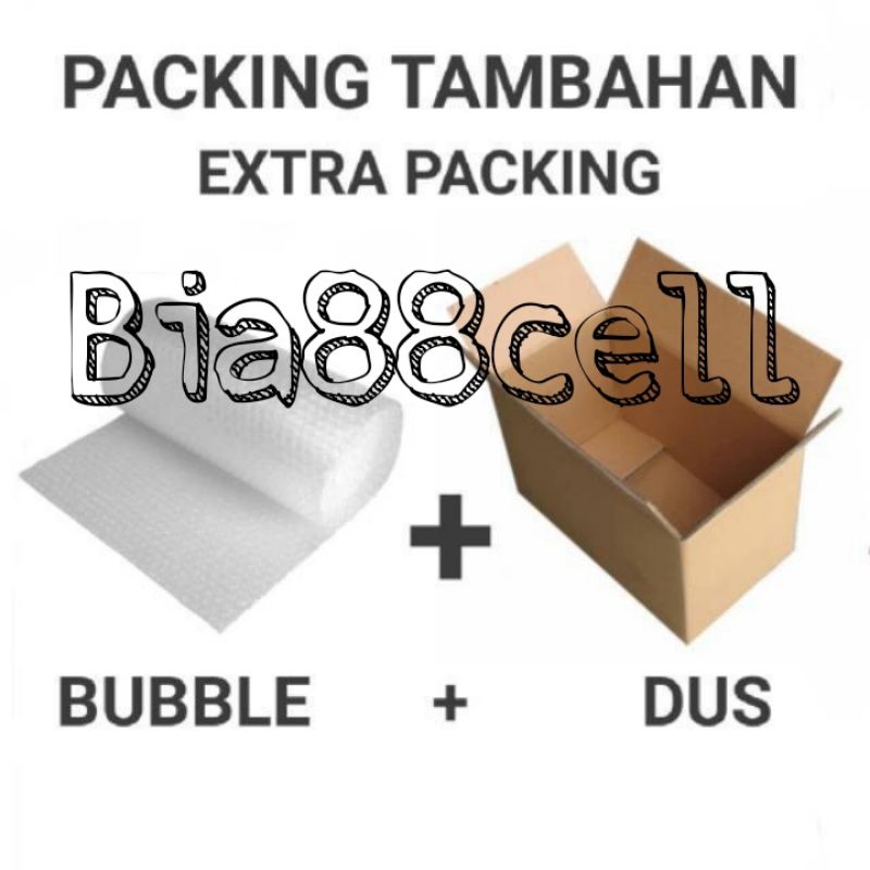

Packing Tambahan Dus Plus Buble Wrap