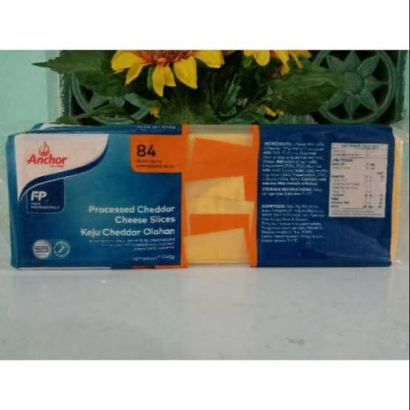 

Anchor cheddar slices isi 84 lembar