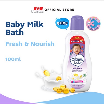 Cussons Bath Milk Soft &amp; Smooth / Fresh &amp; Nourish 100ml + Bubble Wrap / Toko Makmur Online