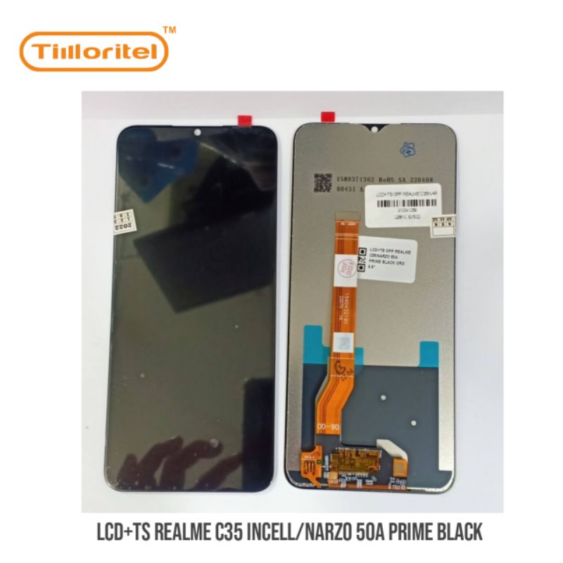 LCD+TS REALME C35 INCELL/NARZO 50A PRIME BLACK
