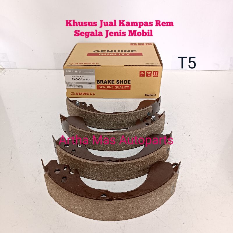 KAMPAS REM BELAKANG NISSAN JUKE. BRAKE SHOE JUKE