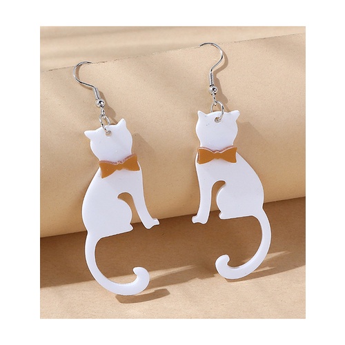 LRC Anting Gantung Fashion Bow Cat Y6632X