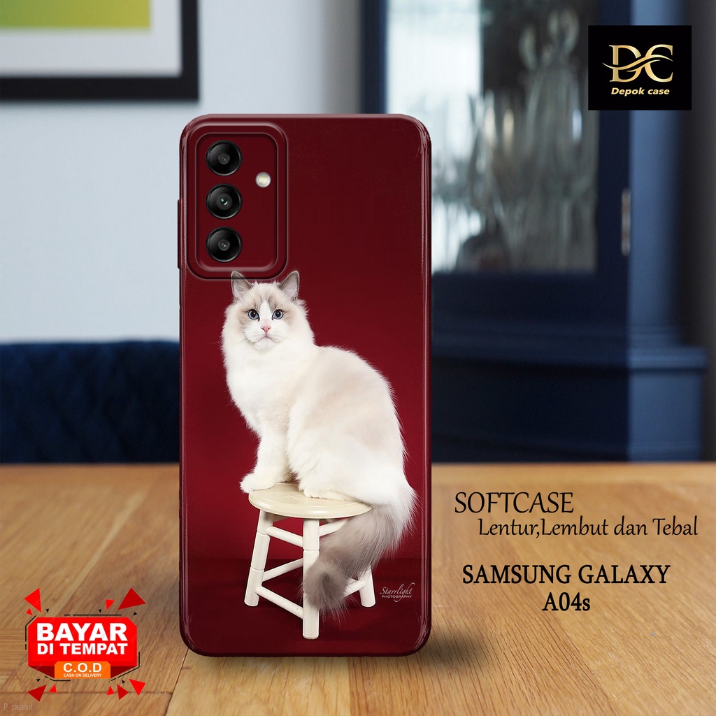Case Samsung A04s Terbaru - Fashion Case KUCING - Casing Hp Samsung Galaxy A04s Terbaru - Softcase H