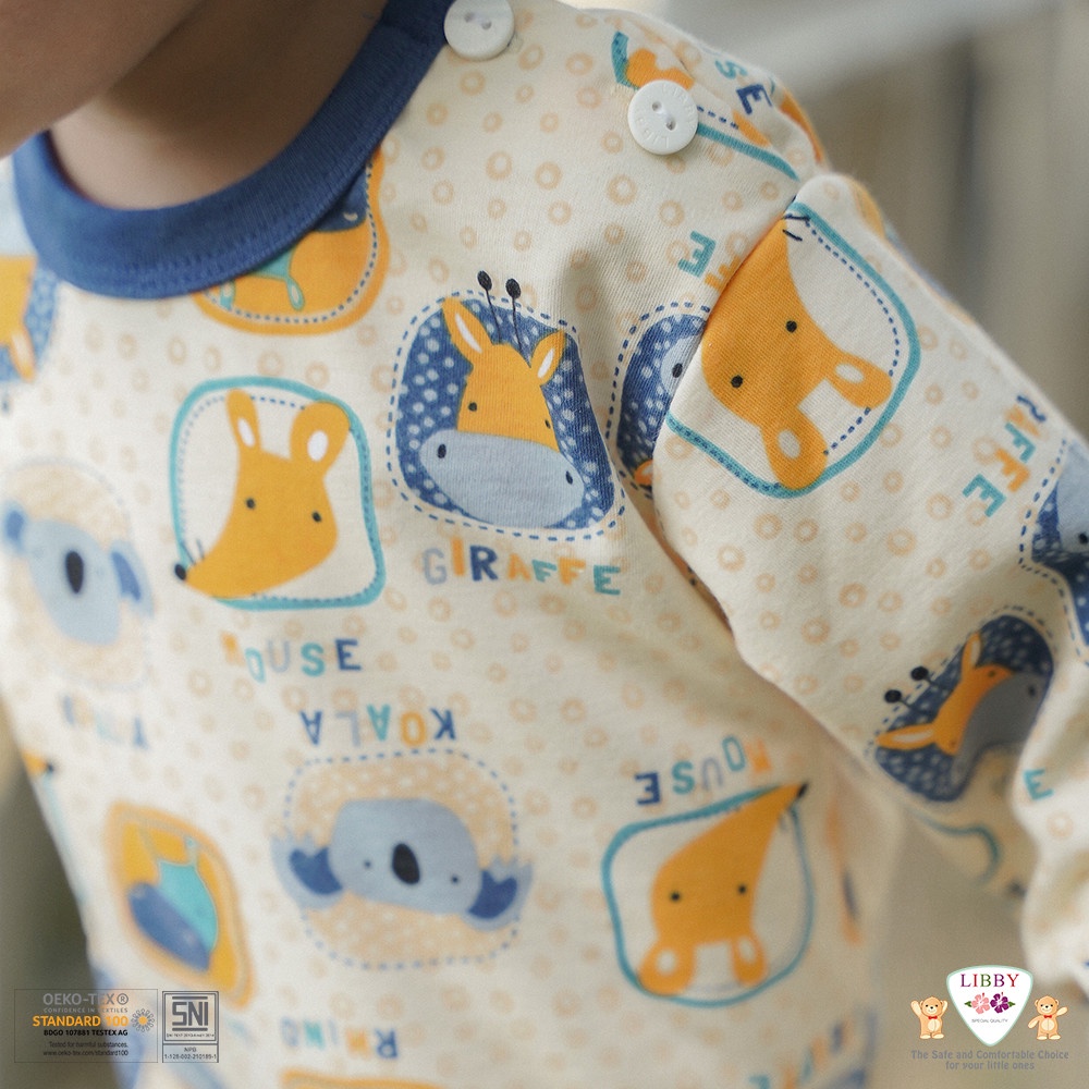 Libby Baby Setelan Kutung Singlet Celana Pendek Piyama Baju Bayi