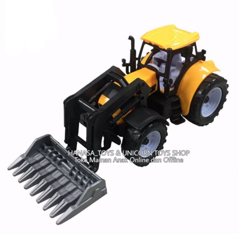 Mainan truk traktor mainan mobil mobil an truk bajak sawah pull back premium