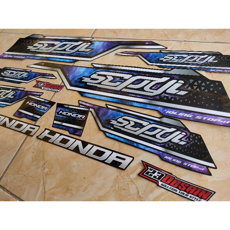 STRIPING STIKER SCOOPY LIST SIMPLE  STRIPING SCOOPY 2017 STRIPING SCOOPY FI GALAXY SCP2017 07 HITAM 