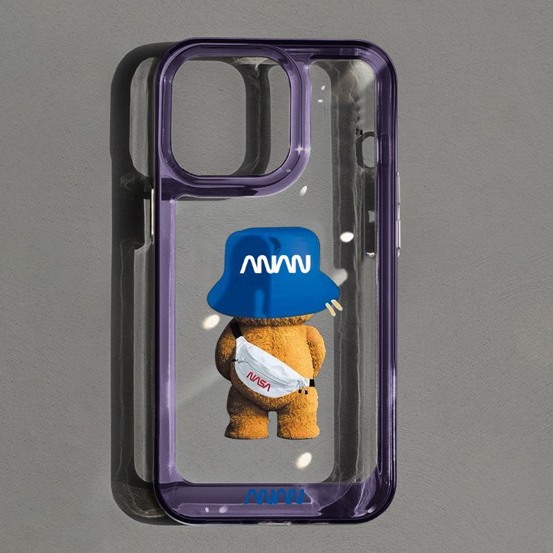 Casing IPhone 14 13 Pro MAX 12 11 Pro MAX XS MAX XR X 7plus 8 Plus Motif NASA Transparan Shockproof