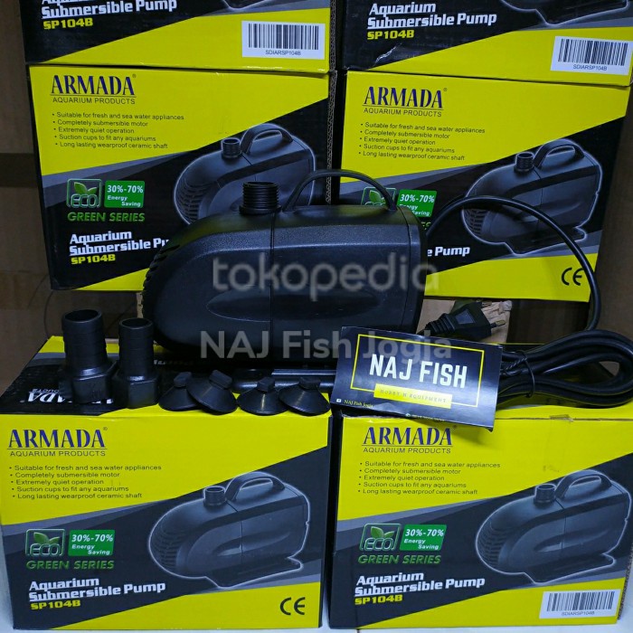 Pompa Kolam Armada SP 104B/SP 104/ WP 105 22w 2500l/h mantab