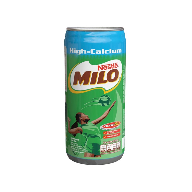 

High-Calcium Milo Healthy Drink Actigen-E 240 ml kaleng