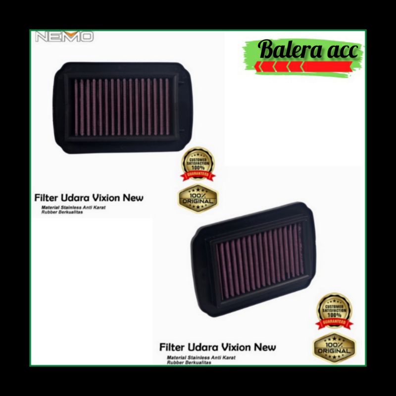 Filter Saringan Udara Untuk New Vixion NVL NVA Nemo Ferox