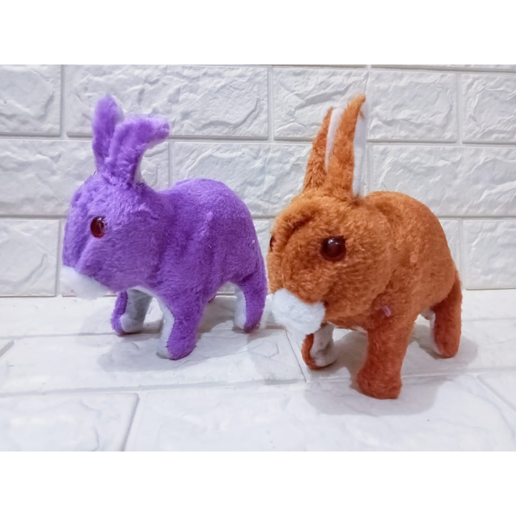 Mainan Boneka Kelinci Bisa Berjalan Berlompat Dan Bersuara