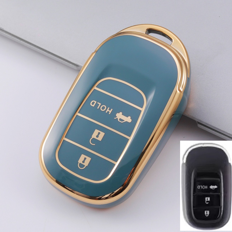 Cover Kunci Mobil Keyless Entry Bahan Silikon Untuk Honda CIVIC JAZZ CRV ACCORD BRV HRV