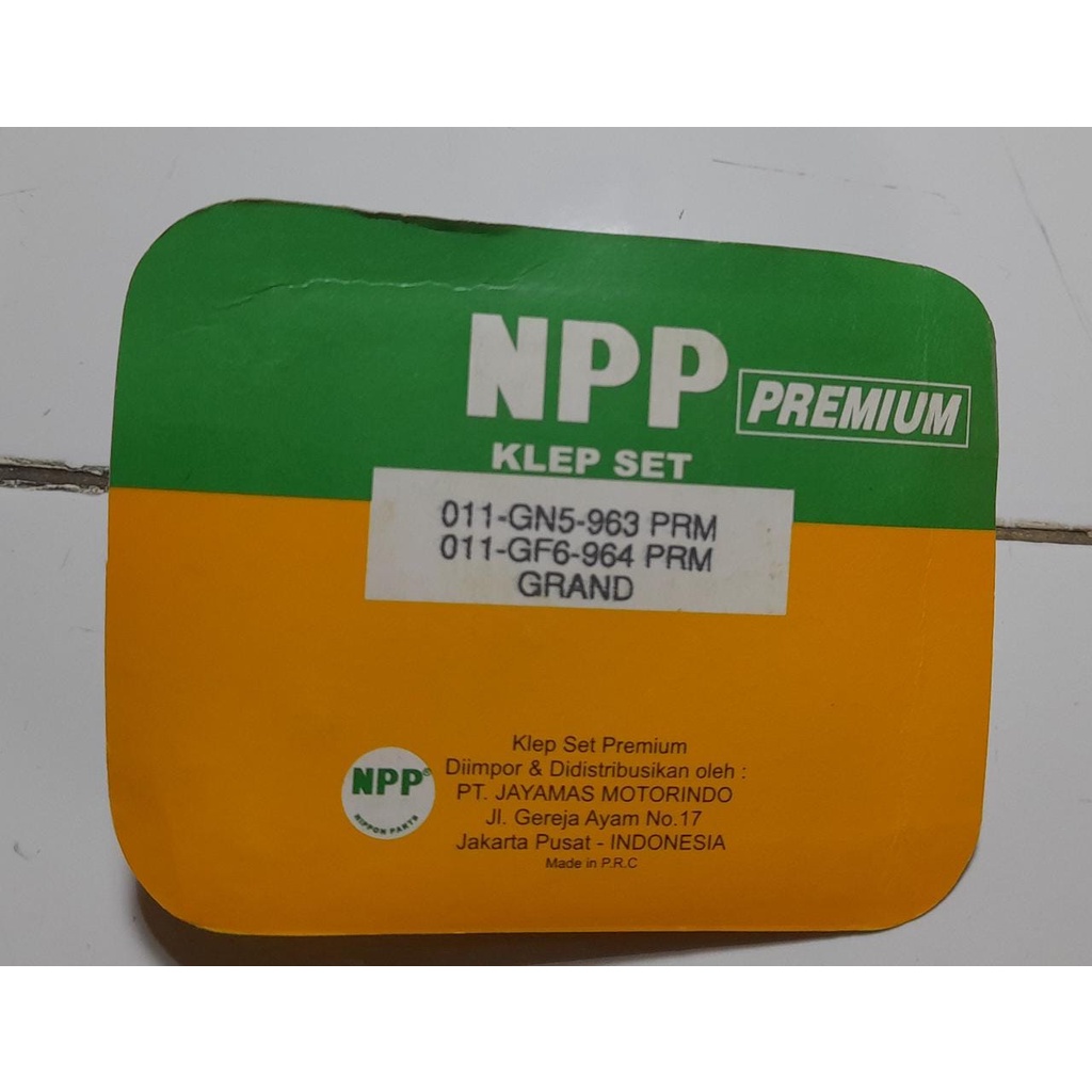 Klep Set Npp Grand 011 GN5 963 / 011 GF6 964