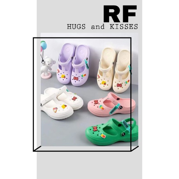 Sandal Crocs Jibbits Fun Classic + Accesories Import High Quality RF