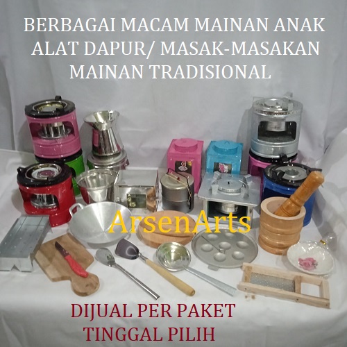 &quot; Kitchen set &quot;  Mainan Masak Masakan Tradisional Mainan Alat Dapur Uk. Mini Kwalitas Oke Dijual Per Paket Bisa Pilih