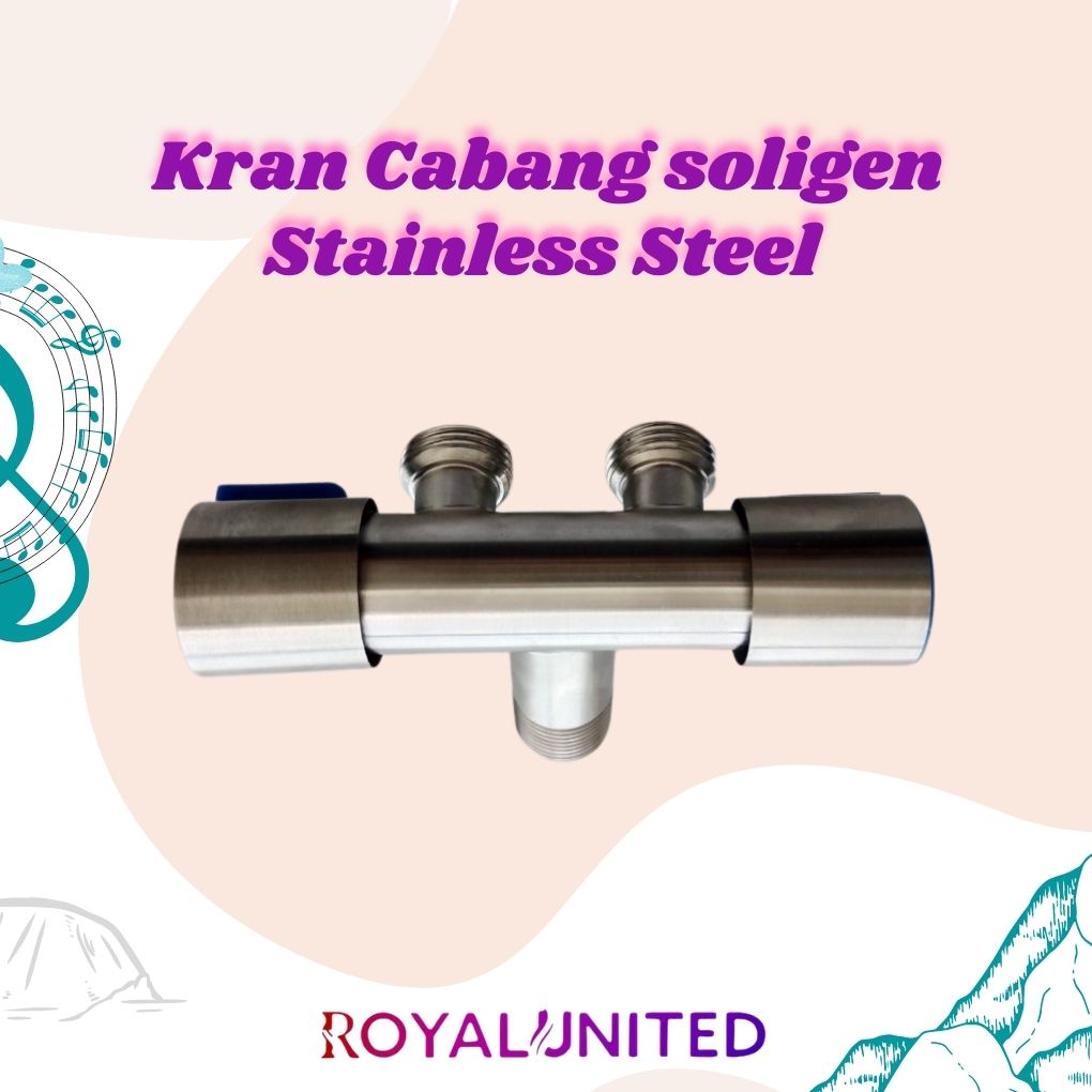 Stop Kran Cabang On Off Panjang Double Kran Jet Shower Kloset Original